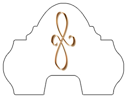 DARAY-L-601-CP-WT Copper Scroll White